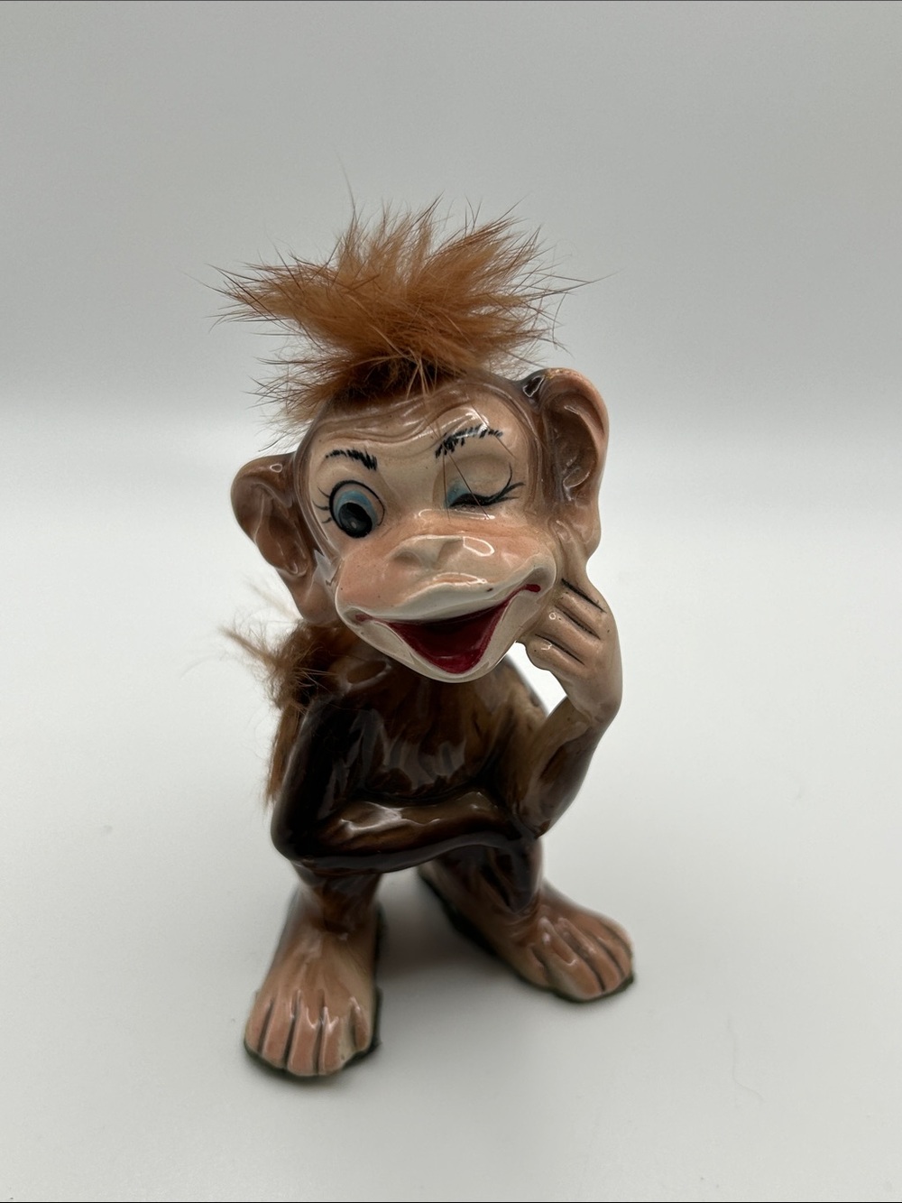 Vintage ceramic monkey. Made in Japan
4.5” tall 2”wide - Picture 1 of 7